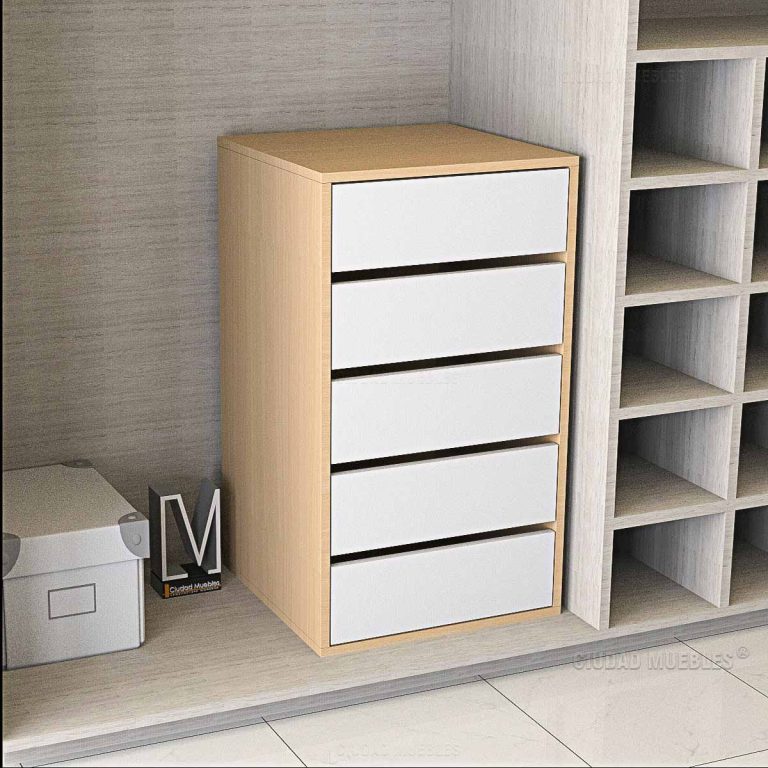 Cajonera Placard 5 Cajones Amplios Ciudad Muebles