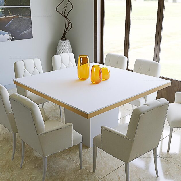 Mesa de Comedor Cuadrada 130Cm - Ciudad Muebles