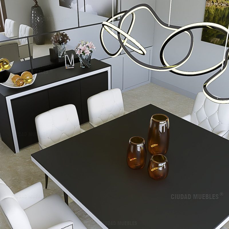 Mesa de Comedor Cuadrada 120Cm - Ciudad Muebles