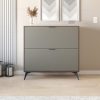 MUEBLE ZAPATERO BOTINERO DE 2 PUERTAS BATIENTES DE 110X103X33CM