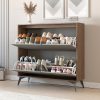 MUEBLE ZAPATERO BOTINERO DE 2 PUERTAS BATIENTES DE 110X103X33CM