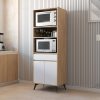 Mueble porta microondas y horno 64x183x45cm