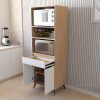 Mueble porta microondas y horno 64x183x45cm