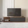 Rack de TV Tuna de 180 cm Negro y Nogal